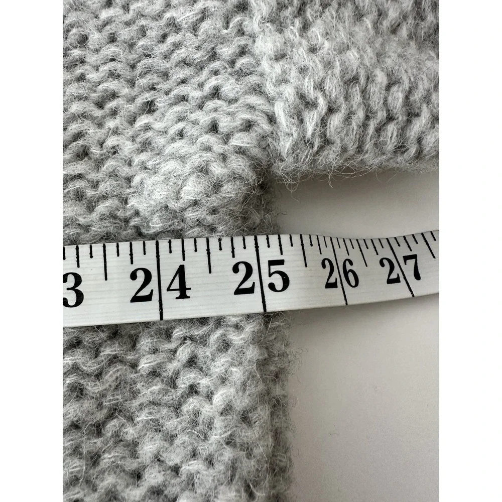 Eleven Six‎ Vaida Sweater Women's M/L Pale Grey Hand Knit Baby Alpaca Wool  $398